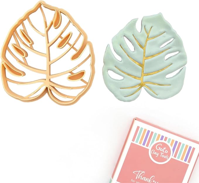 Botanical Trinket Cutter Set for Polymer Clay Display & Jewelry Styling – Monstera, Sunflower & Daisy | SUNMODA-TRI
