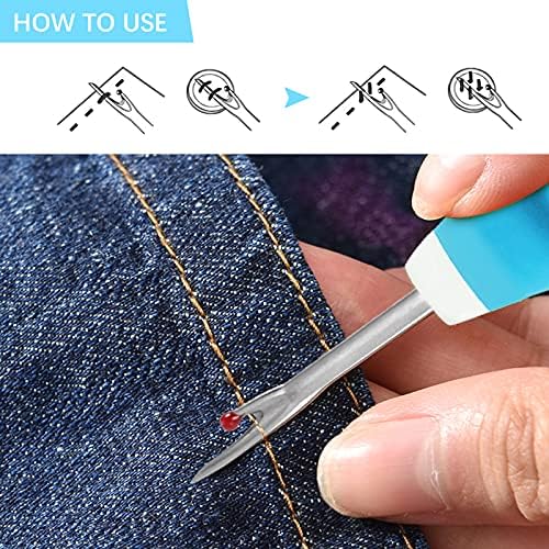 Lhedon Seam Ripper 3 PCS Ergonomic Grip Sewing Thread Remover Tool