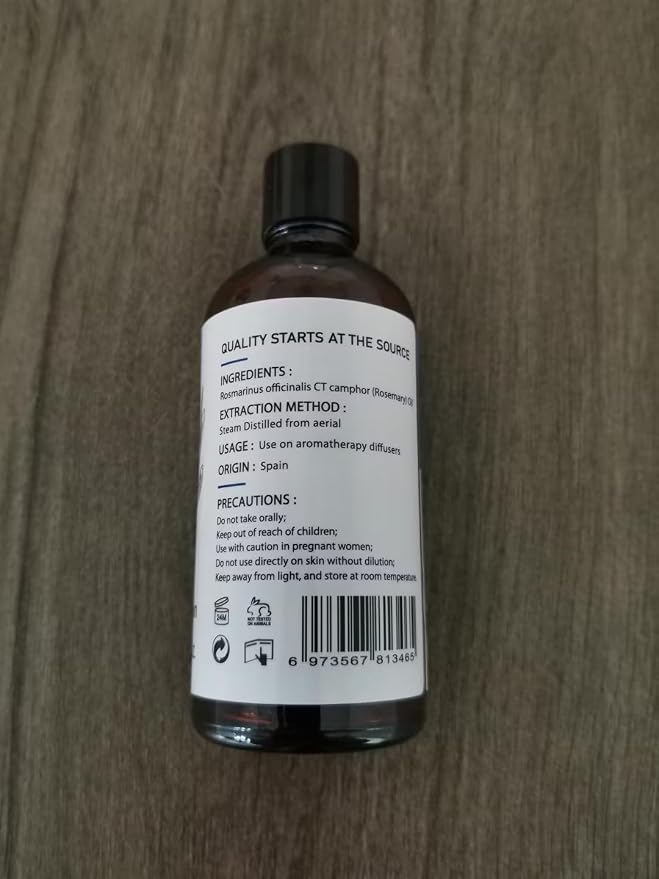 HIQILI Rosemary Essential Oil for Hair Care, Diffuser & Aromatherapy