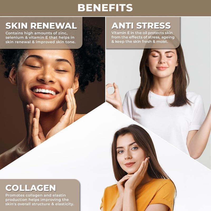 100% Plant Based Argan Oil - Moroccan Oil for Hair and Skin - Pure, Cold-Pressed, Natural - Best Argan Oils for Frizzy Hair, Face and Body - Pure Oils of Morocco - Hydrating and Nourishing