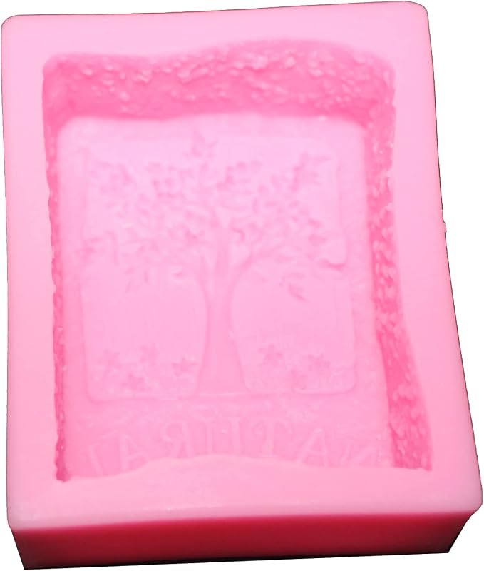 Tree Pattern Silicone Soap Mold for Natural Skincare Soap Making, DIY Skincare Products & Small Business Soap (Natural)