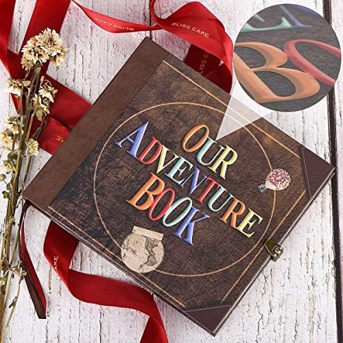 Scrapbook Photo Album Our Adventure Book Embossed Hard Cover