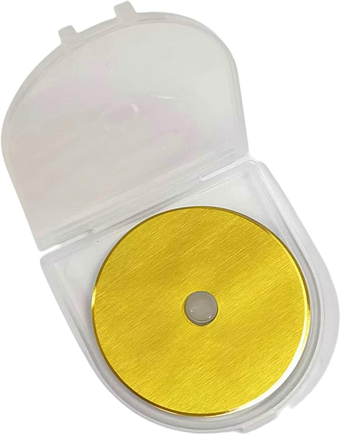 60mm Rotary Cutter Blades 5-Pack Titanium Replacement Blades Fits Fiskars, OLFA,Martelli,Dremel,Truecut,DAFA for Quilting Scrapbooking Sewing Arts & Crafts Sharp and Durable Cutter Blade for Fabric