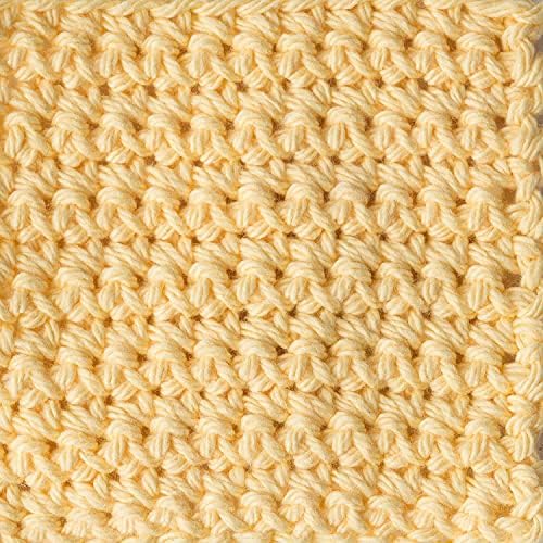 Lily Sugar'n Cream Cone Cotton Yarn for Dishcloths, Yellow