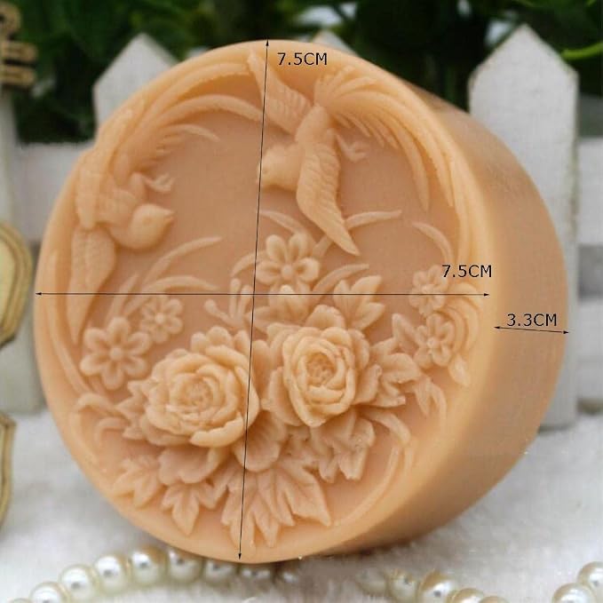 Silicone Soap Molds Kit l Soap Making Supplies l Moldes de Silicona para Resina l Candle Making Silicone Molds (Bird 11335)