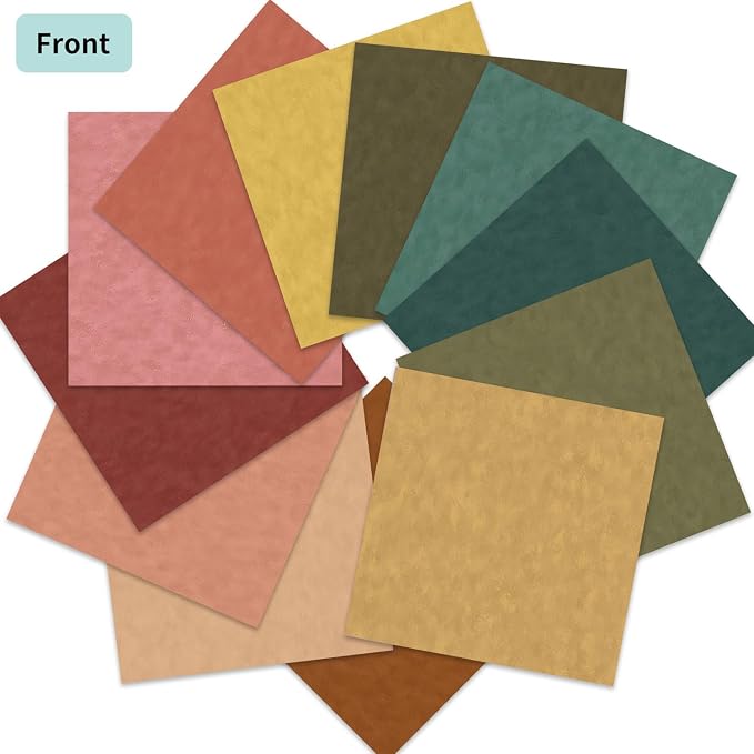 12×12 Boho Scrapbook Paper Vintage Flower Pattern Paper Pad,24 Sheets Double-Sided Bobo Floral Scrapbooking CardStock Papers Pad for Holiday Cardmaking DIY Origami Papers.