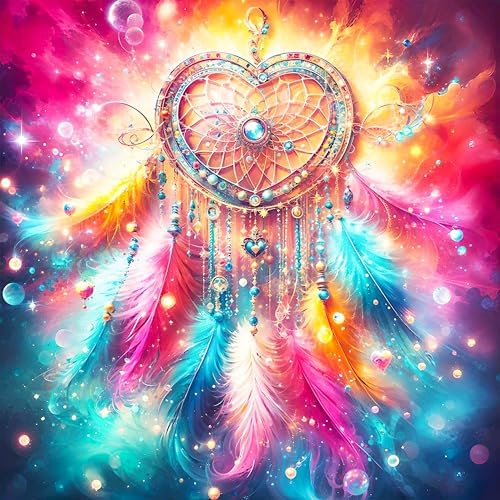 Diamond Art Kits for Adults & Beginners, Dreamcatcher Diamond Painting Kit