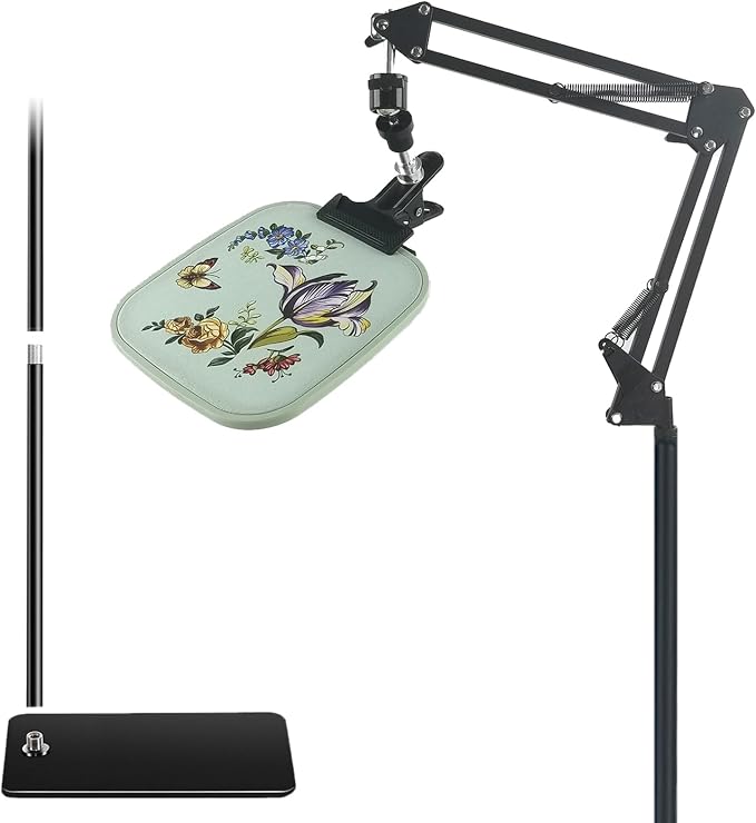Embroidery Hoops Stand Lap Nurge Embroidery Hoop Stand Lap Embroidery Stands for Hand Work Needlepoint Stand Nurge,Embroidery Holder Stand Embroidery Stand Lap Suitable for Embroidery Kit and