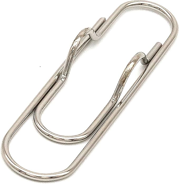 12-Pack Metal Pen Clips, Paperclip Pen Holders for Notebook | Metal Pen Clips for Notebooks, Secure Pen Holder for Planners and Journals, Fits Pens Under 0.5 Inch Thick