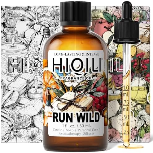HIQILI Run Wild Fragrance Oil for Candle, Soap & Diffuser