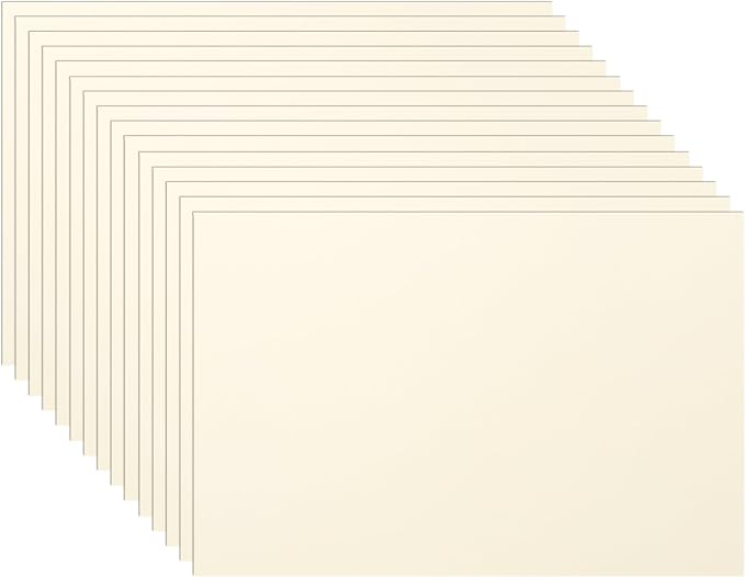Guakicae 150 Sheets Cream Flat Cardstock 4 x 6 Ivory Paper 110lb
