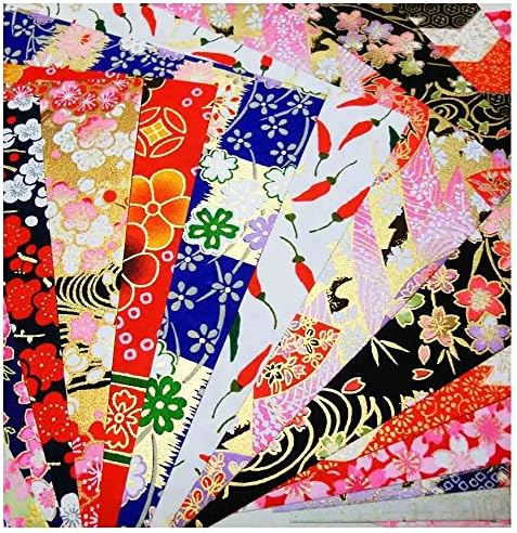 Yuzen Washi Paper 5.5" x 5.5", Japanese Chiyogami Washi Paper 30 Sheets