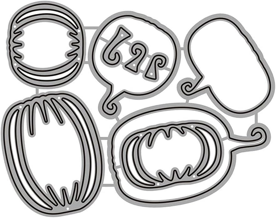 Pumpkin Dies for Card Making,Metal Die Cuts Pumpkin Heads Party Cutting Dies Halloween Embossing Stencils for Card Making Scrapbooking Album Decorative Die-Cuts