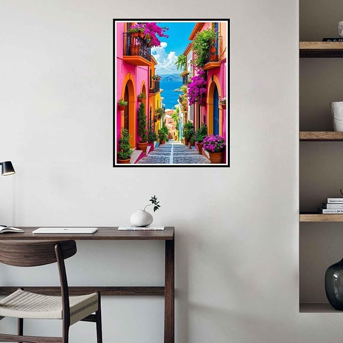 Yunruily Adult Paint by Numbers Landscape-Paint by Numbers Kits for Adults,Canvas Paint by Numbers for Adults for Gifts Home Wall Decor(16x20inch)