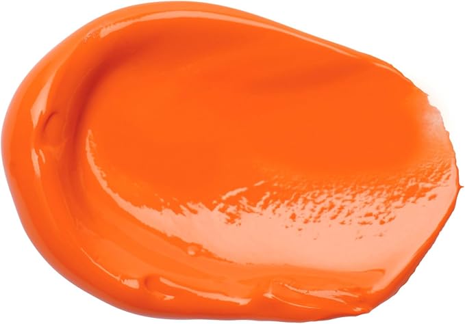 Liquitex BASICS Acrylic Paint, 4-oz Tube, Cadmium Orange Hue | Medium Viscosity, Satin Finish, Lightfast, Fine Art Pigments, Range of Opacities, Easy Blending