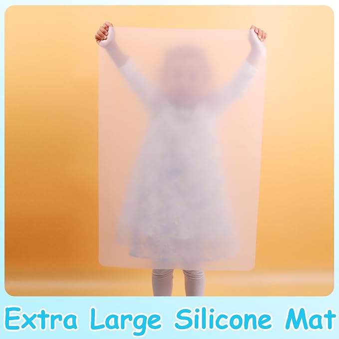 Extra Large Silicone Mats for Crafts: Heat Resistant Non-Slip 19.7" x 29.5"