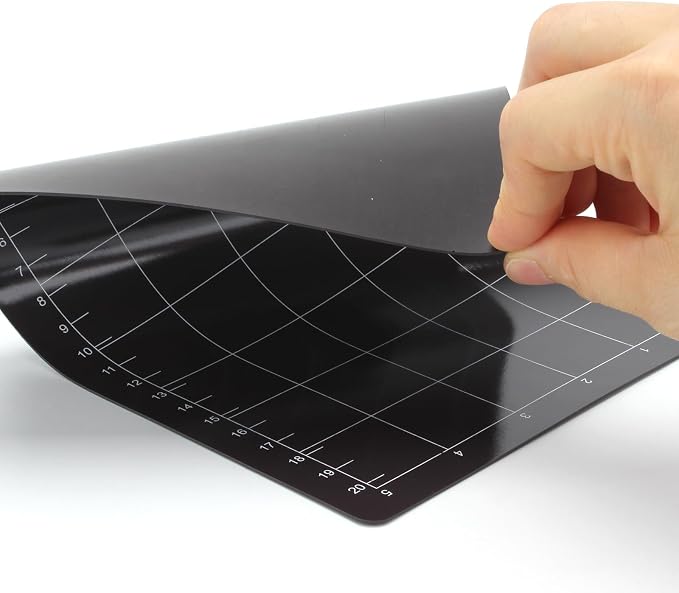 2 Pcs 6'' x 9" Magnetic Cutting Shim with Card Size | Grid Magnetic Shim Embossing Machine Die Pads, Black Sheet Grids Die Cutting Machine Accessories for Die Cutter