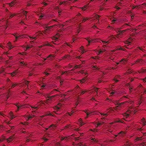 Lion Brand Yarn, Homespun Bulky Crochet Yarn, Candy Apple, Red, 3 Pack