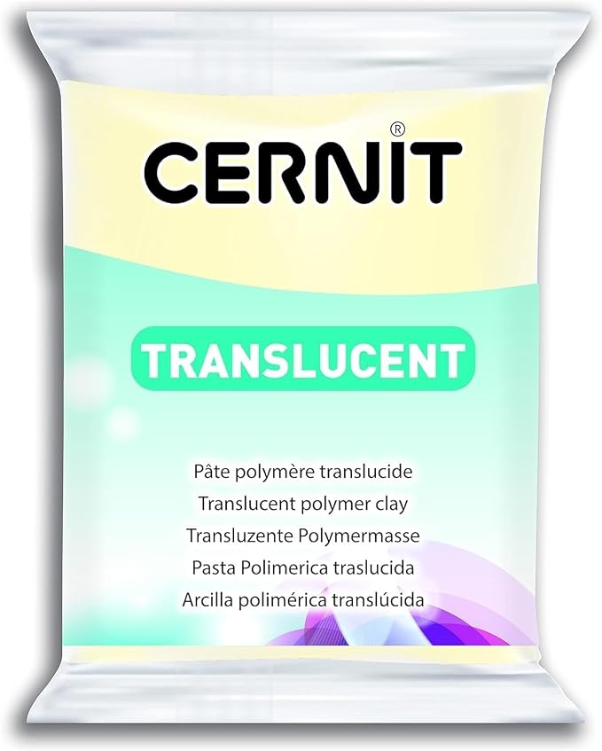 Cernit Transparant Clay 56g, Sapphire, 7 x 5.5 x 1.5 cm