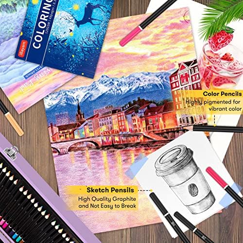 iBayam Art Case (150 pcs), Coloring Painting Art Kit, Travel Activity Set