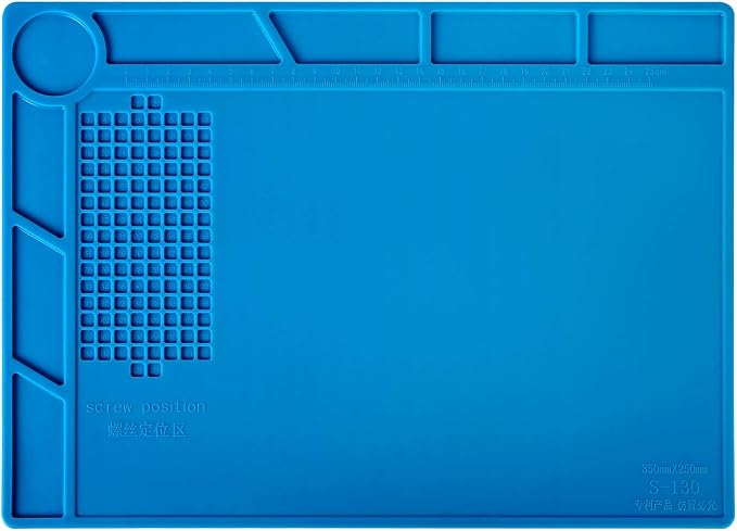 Kaisi S130 Insulation Silicone Soldering Mat Repair Mat, Silicone Work Mats