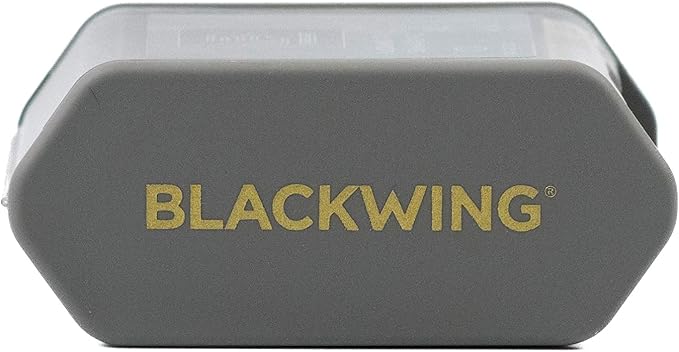 Blackwing Two-Step Long Point Pencil Sharpener, German Steel, Grey