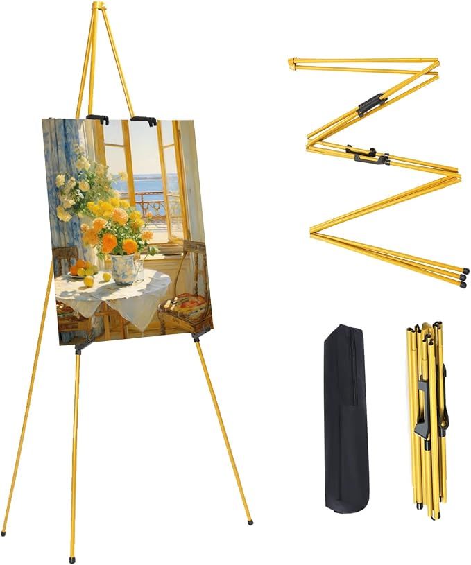 MXG Easel Display Stand, 66" Adjustable Metal Easel for Painting & Sign