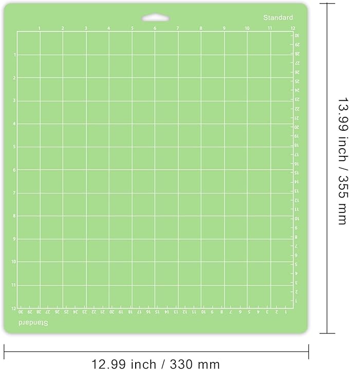 Gwybkq Standard Cutting Mat 12x12 in, 3 Pack Adhesive Sticky Green Mats | Compatible With Cricut Maker/Explore, Replacement Accessories for Crafts, DIY Gifts, Sticky Surfce keeps Materials Locked