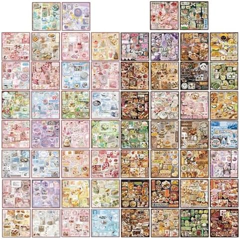 1300+ Pcs Japanese Sticker Book- Aesthetic Cute Y2K Retro Sticker Book - Japanese Stationery Stickers for Scrapbooking, Journals, Planners, Water Bottles & Junk Journal Supplies
