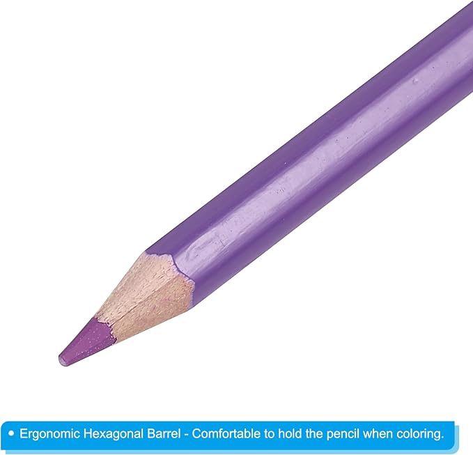 PATIKIL Watercolor Pencil, 12Pcs Water Soluble Pencils for Blending, Coloring, Sketch Drawing, Painting, Light Purple