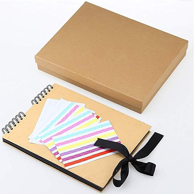 Gotideal DIY Scrapbook Album Craft Paper, 40 Sheets, Yellow | Wedding and Anniversary Photo Album Family Scrapbook，DIY Accessories and Scrapbooking Supplies