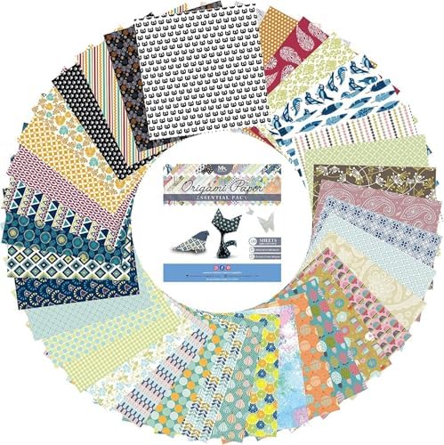 MozArt Japanese Origami Paper 120 Sheets 6x6 Folding Kit Kids Adults