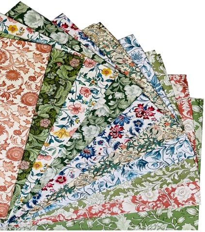 10"x10" 50pcs Cotton Fabric Squares for Sewing Quilting Supplies-Morris A