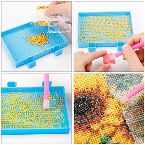 OUTUXED Diamond Painting Tools Accessories 117 Pcs Kit Embroidery Art Craft
