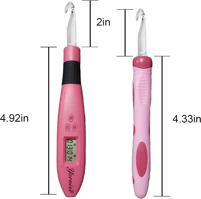 Yarniss 17 Size Counting Crochet Hooks Set for Stitch & Row 2.5mm~14.0mm