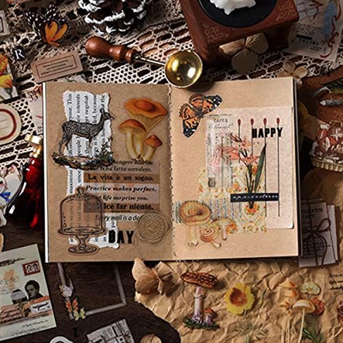 Vintage Stickers 20 Sheets Scrapbooking Supplies Journaling (Mountain)