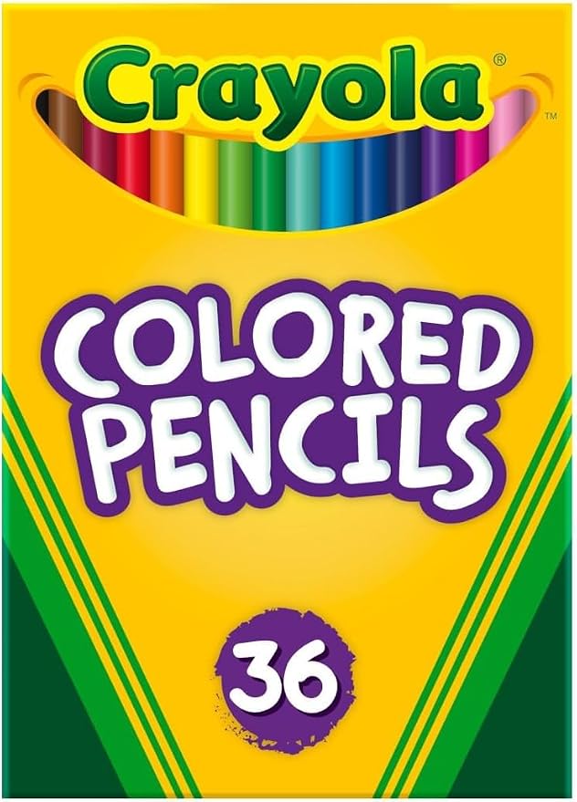 Crayola Colored Pencils (36ct), Kids Pencil Set, Pre-Sharpened Coloring Book Pencils for Kids & Adults, Arts & Crafts Supplies, Coloring Gift, Ages 3+ (Pack of 12)