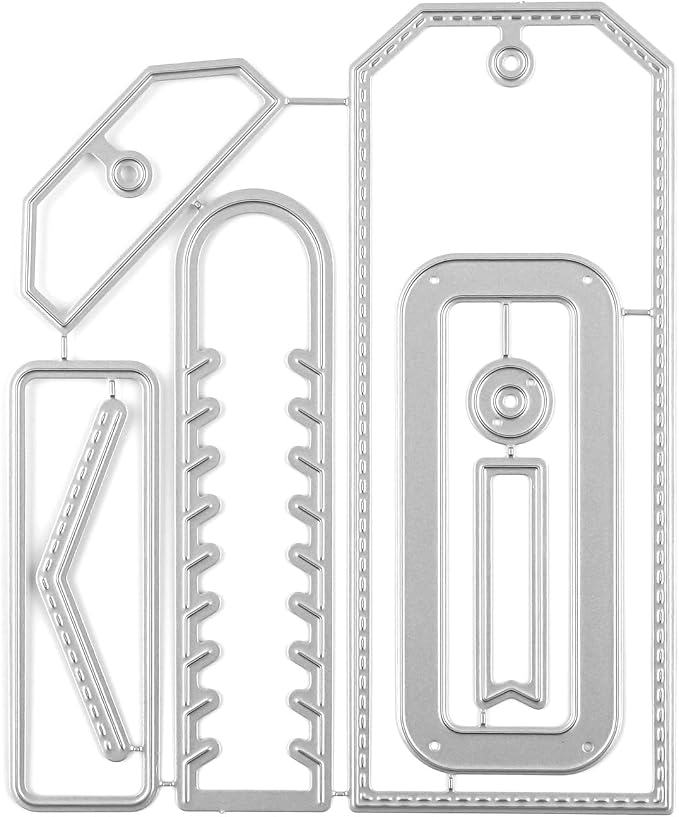BAOFALI 1 Set Small Tag Dies Cutting Rectangular Gift Card Envelope Cutting Dies Sets Label Tag for Scrapbooking DIY Cards Album Crafts Supplies(11.6x14.1cm/4.6x5.6inch)