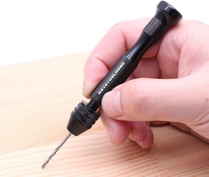 Precision Pin Vise Hand Drill Manual w/Micro Twist Drill Bits Set 0.5-3.0mm