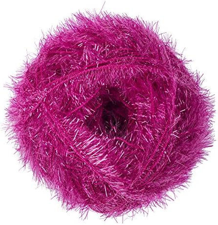 Red Heart Scrubby Sparkle Yarn, Watermelon
