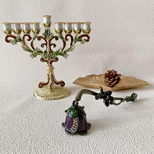 Candle Snuffer, Unique Candle Extinguisher Snuffer, Decorative Candle Extinguisher Metal Candle Tool (Purple)