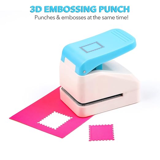 0.9x1.1inch Postage Stamp Embossing Punch; Punches Score Tools for Scrapbooking Journaling Paper Craft DIY Card Making Paper Crafting Scrapbooking DIY Card Making Arts Crafts Supplies