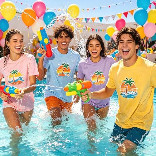 Joyclub 5 Pack Sublimation Shirts Blanks Bulk Polyester Unisex S-2XL | Wholesale crew neck short sleeve for heat transfer and vinyl; mixed sizes simplify team, event and small-batch planning gifts