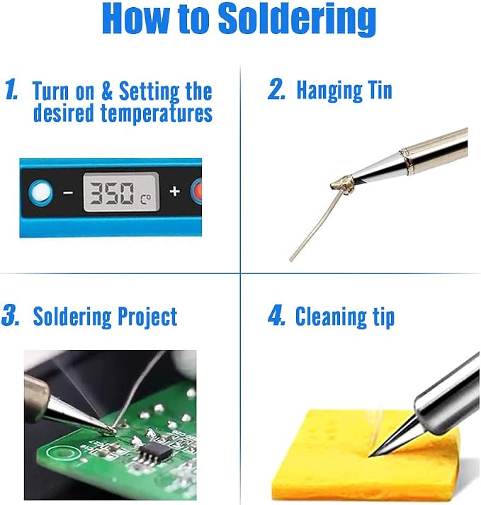 LDK 80W Soldering Iron Kit, LCD Digital Soldering Welding Tool
