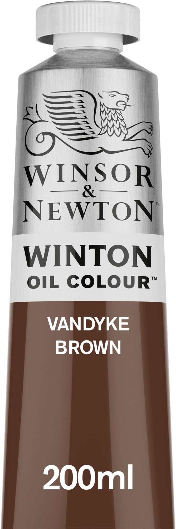 Winsor & Newton Winton Oil Color, 200ml Tube, Vandyke Brown | High-quality pigments, Durable, Lightfast, Permanent, Uniform Consistency, Great Pigment Load