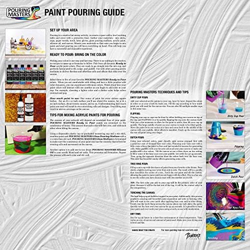 Pouring Masters 84 Color Metallic Ready to Pour Acrylic Pouring Paint Set