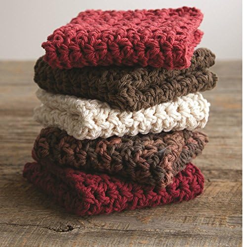 Lily Sugar'n Cream Cotton Yarn | 14 oz | Red | Cone | Pack of 5