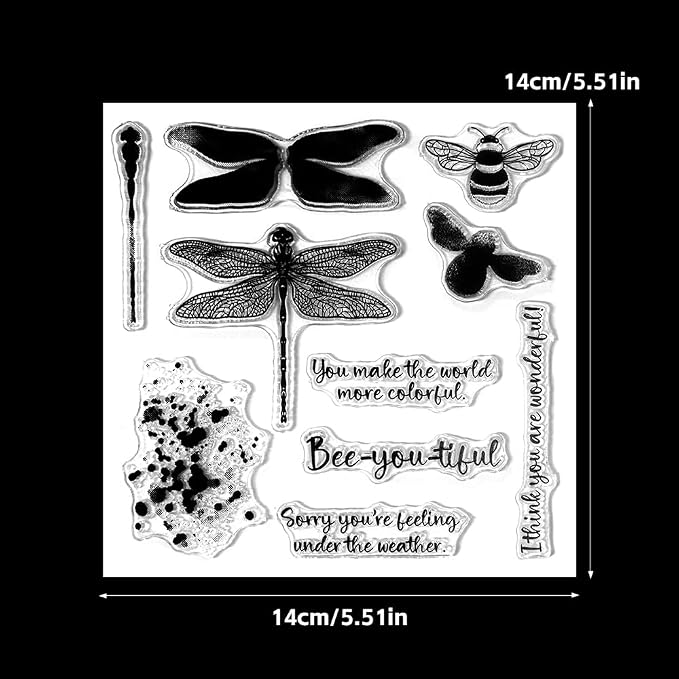 Clear Stamps and Metal Cutting Dies Set for Card Making Scrapbooking, DIY Craft Stamps and Dies Kit for Journaling, Albums, Greeting Cards, Holiday Cards, Birthday, Christmas (YX1982)