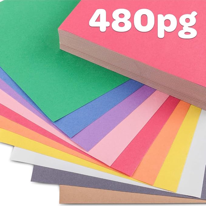 Crayola Construction Paper Bulk Pack (480 Sheets) – 10 Assorted Colors, 9x12, Teacher School Supplies & Classroom Must Haves, Card Making Craft Supplies, Art Paper | 9x12 Construction Paper, Teacher School Supplies & Classroom Must Haves, Card Making C...
