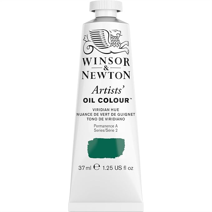 Winsor & Newton Artists' Oil Paint, 37ml Tube, Viridian Hue